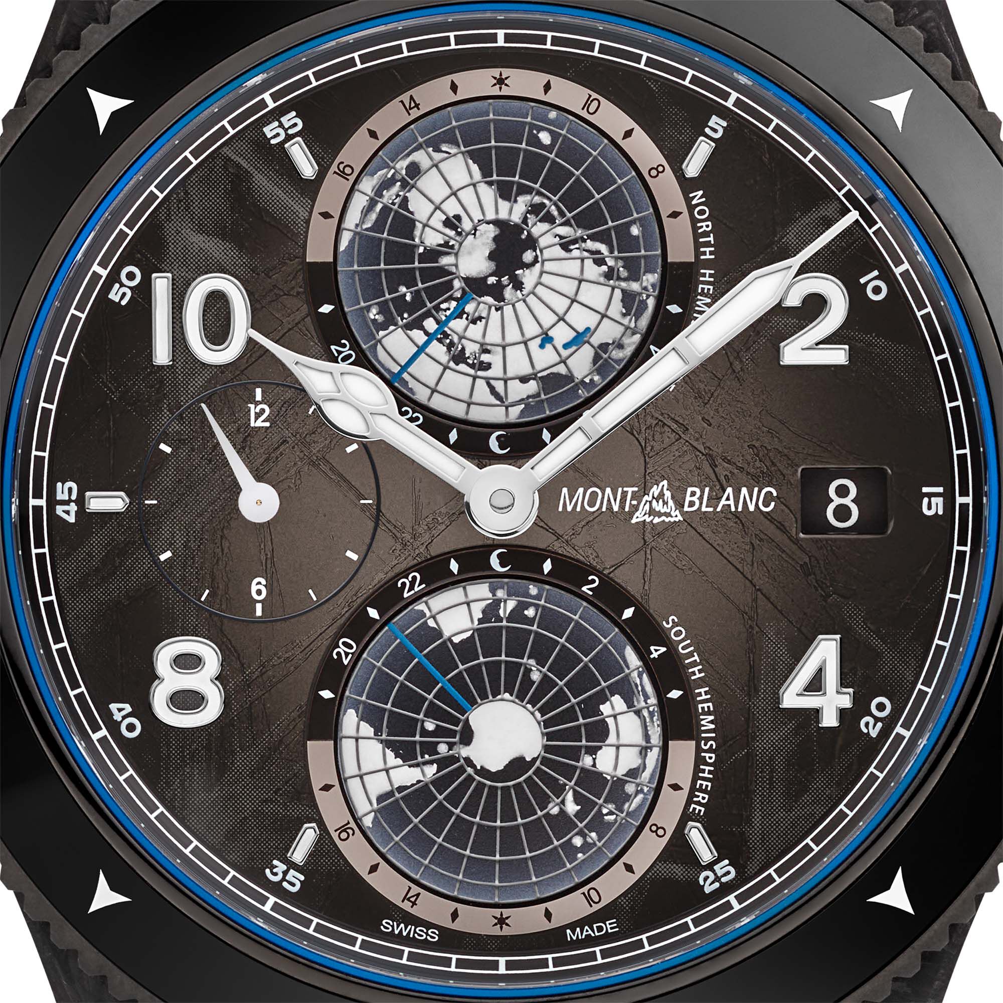 Montblanc 1858 Geosphere Carbo2 0 Oxygen Automatic 44 mm Titanium